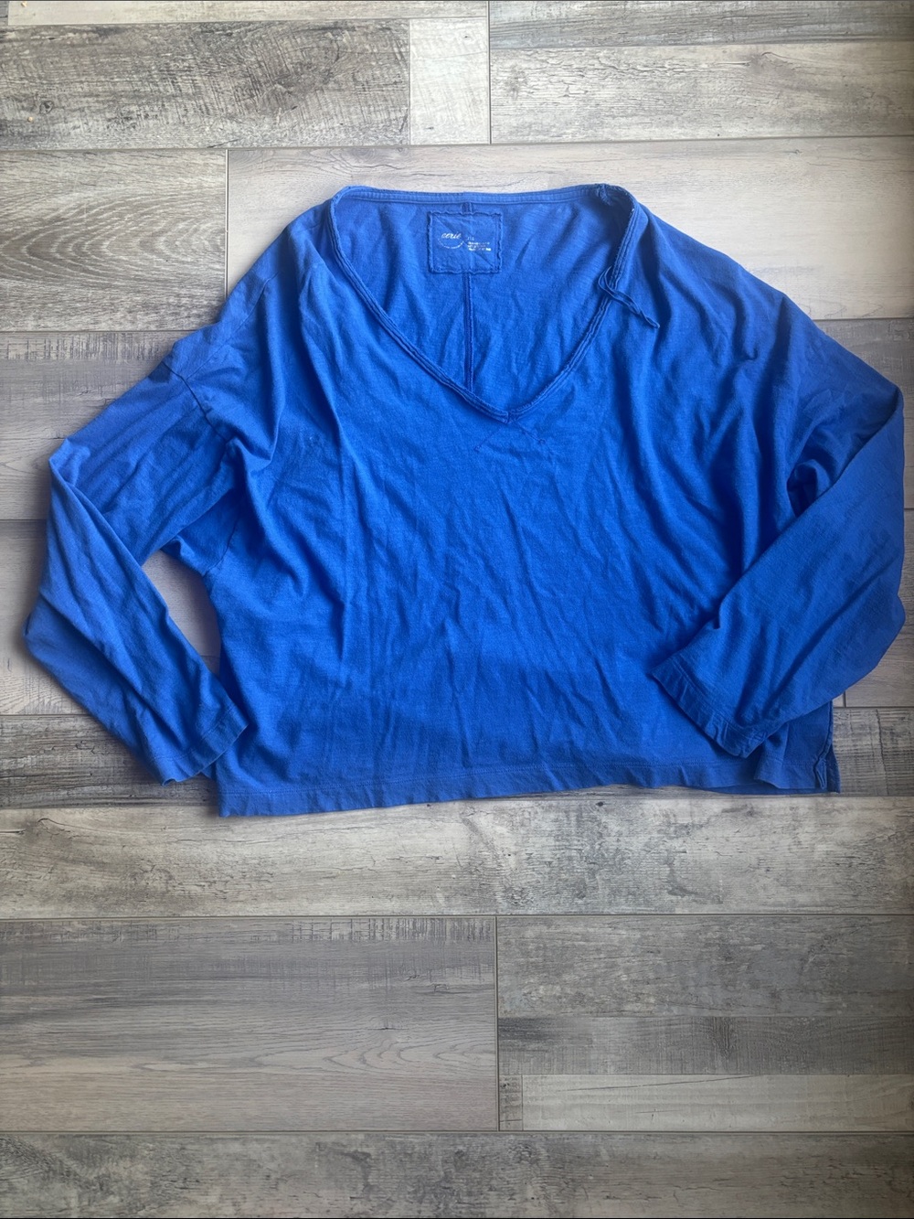 Aerie Long Sleeve V Neck Top